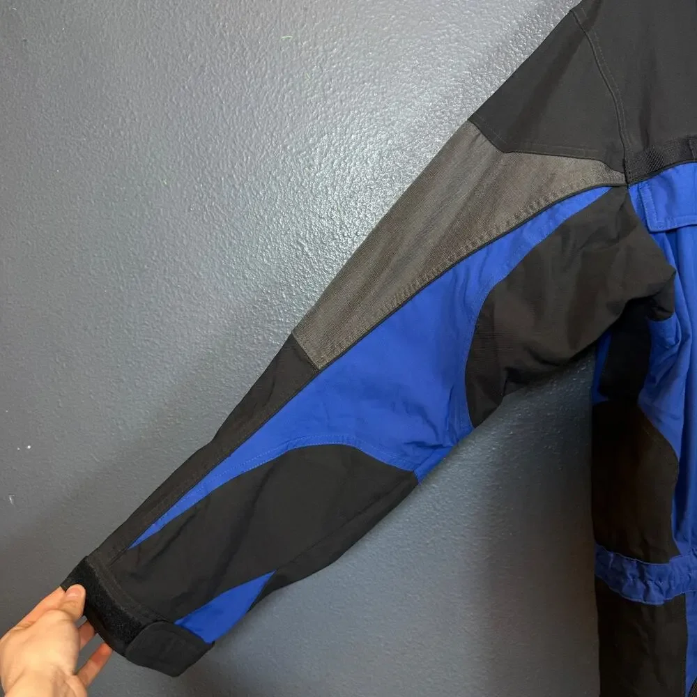 The North Face L men's blue/black EXTREME gear Ski jacket snowboarding vintage